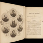 1865 Ulysses S Grant + General Sherman Civil War Union Army MILITARY 1ed MAPS