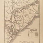 1865 Ulysses S Grant + General Sherman Civil War Union Army MILITARY 1ed MAPS