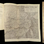 1921 SIGNED 1ed Handbook of Yosemite Hall National Park MAP Indians Geology