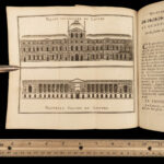 1742 PARIS Curiosities France Illustrated Travel Guide Versailles Architecture