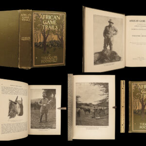 1910 Theodore Roosevelt 1ed African Game Trails HUNTING Expedition Illustrated