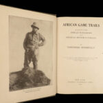 1910 Theodore Roosevelt 1ed African Game Trails HUNTING Expedition Illustrated