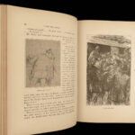 1883 Mark Twain 1ed Life on the Mississippi St. Louis Missouri Steamboat FLAMES