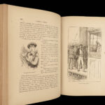 1883 Mark Twain 1ed Life on the Mississippi St. Louis Missouri Steamboat FLAMES