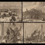 1883 BEAUTIFUL History of CRUSADES Michaud Wars Jerusalem Illustrated BINDING