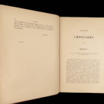 1883 BEAUTIFUL History of CRUSADES Michaud Wars Jerusalem Illustrated BINDING