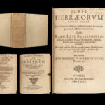 1655 Jewish HEBREW LAW 1ed Leges 261 Aaron ha-Levi Sefer ha Chinuch + Aramaic
