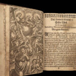 1756 Golden Key HELL Demons Devils Occult Woodcut ART Cochem Bible Purgatory