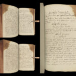 1790 Handwritten PHYSICS Manuscript Science Experiment Physique Astronomy Newton