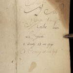 1790 Handwritten PHYSICS Manuscript Science Experiment Physique Astronomy Newton