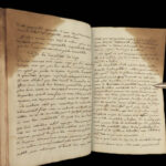 1790 Handwritten PHYSICS Manuscript Science Experiment Physique Astronomy Newton