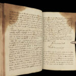 1790 Handwritten PHYSICS Manuscript Science Experiment Physique Astronomy Newton