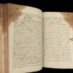 1790 Handwritten PHYSICS Manuscript Science Experiment Physique Astronomy Newton
