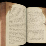 1790 Handwritten PHYSICS Manuscript Science Experiment Physique Astronomy Newton