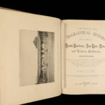 1891 BEAUTIFUL 1ed History of California GOLD Mines Santa Barbara Mexico Indians