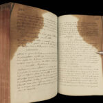 1790 Handwritten PHYSICS Manuscript Science Experiment Physique Astronomy Newton