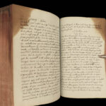1790 Handwritten PHYSICS Manuscript Science Experiment Physique Astronomy Newton
