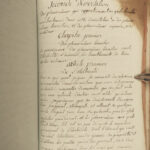 1790 Handwritten PHYSICS Manuscript Science Experiment Physique Astronomy Newton