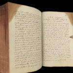 1790 Handwritten PHYSICS Manuscript Science Experiment Physique Astronomy Newton