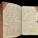 1790 Handwritten PHYSICS Manuscript Science Experiment Physique Astronomy Newton