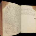 1790 Handwritten PHYSICS Manuscript Science Experiment Physique Astronomy Newton