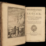 1749 Science of ICE 1ed Glaciers Mairan Physics Natural Water Experiment Geology