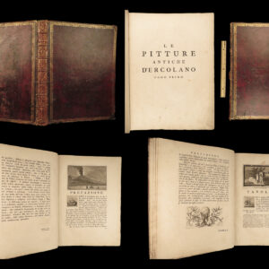 1757 Antiquity of Herculaneum Vesuvius Bayardi Pompeii Illustrated HUGE FOLIO