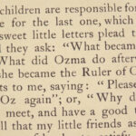 1907 Ozma of OZ 1st/1st Frank Baum Children’s Fantasy Dorothy Gale Wizard of Oz