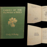 1927 FAIRY 1ed Fairies of the Flowers & Trees Fantasy Childrens Poetry Barker