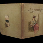 1886 Lenore EDGAR ALLAN POE Illustrated Poetry MACABRE Gothic Romance Macabre