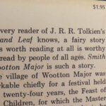 1967 J.R.R. TOLKIEN 1st ed Smith of Wootton Major Faery Children’s Fantasy LOTR