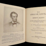 1891 SPIRITUALISM 1st/1st Abraham Lincoln Occult Medium Séance CIVIL WAR Ghosts