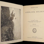 1894 Sherlock Holmes 1st ed Memoirs Arthur Conan Doyle Detective Murder Mystery