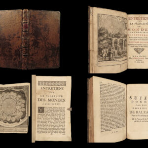 1745 Astronomy Plurality of Worlds Fontenelle Isaac Newton Planet ZODIAC Science