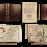 1699 BIBLE MAPS & Bestiary Lamy Illustrated Holy Land Judaica Animals Hebrews