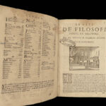 1654 Renaissance WOODCUTS Mugnos Philosophy Aristotle Socrates Archimedes Plato