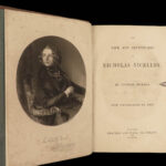 1839 Charles Dickens 1st/1st Nicholas Nickleby Novel Social Satire Illustrated