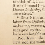 1839 Charles Dickens 1st/1st Nicholas Nickleby Novel Social Satire Illustrated