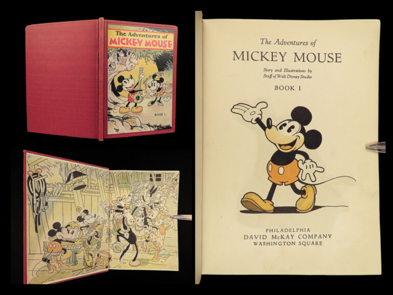 Image of 1931 Mickey Mouse 1ed Adventures Walt DISNEY Minnie DONALD DUCK Illustrated