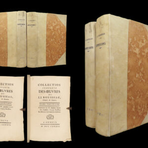 1782 Confessions of Jean-Jacques Rousseau Autobiography Enlightenment Philosophy