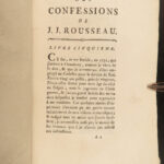 1782 Confessions of Jean-Jacques Rousseau Autobiography Enlightenment Philosophy