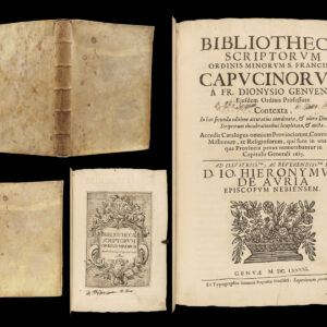 1691 Dionigi on Franciscan Order Monks Capuchin Monastics Geneva Scriptorum RARE