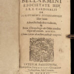 1631 Bellarmine Scriptoribus Ecclesiasticis JESUIT Cardinal Galileo Inquisition