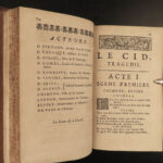 1692 Plays of Pierre Corneille French Theatre Le Cid Nicomede Drama 5v SET Paris