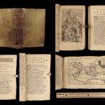 1724 VIRGIL Aeneid Georgics MAP Eclogues Bucolics Mythology RARE Heinsius Latin