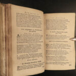 1724 VIRGIL Aeneid Georgics MAP Eclogues Bucolics Mythology RARE Heinsius Latin