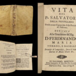 1714 Capuchin Monk Palermo 1st ed Life of Salvatore Pantelleria Sicily Italian