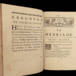 1737 La Henriade by VOLTAIRE Henry IV France Cocchi Rinuccini Florence Paris