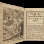 1667 Spanish Saint Ignatius Loyola Illustrated Angels Demons Bible ART Italian