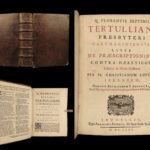 1675 Tertullian Prescriptions Against Heretics Early Church Father Pagan Heresy